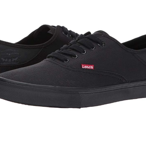 levis shoes black